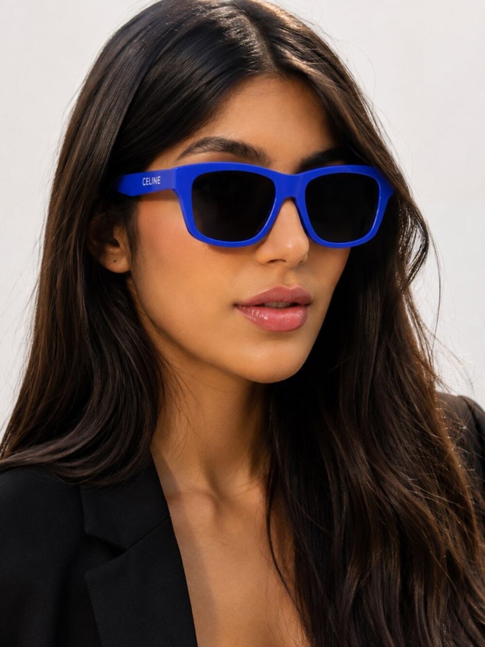New Celine CL40249U 92A Blue Sunglasses Authentic